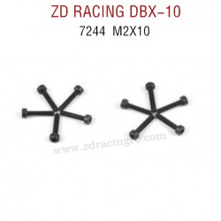 ZD RACING DBX-10 RC Car Original Parts 7244 M2X10 Socket Cap Screw