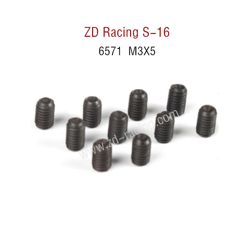 ZD Racing S16 Original parts 6571 M3X5 Scret Screw Set