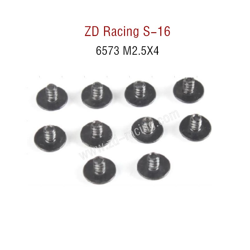 ZD Racing S16 Original parts 6573 M2.5X4 Round head meson screw