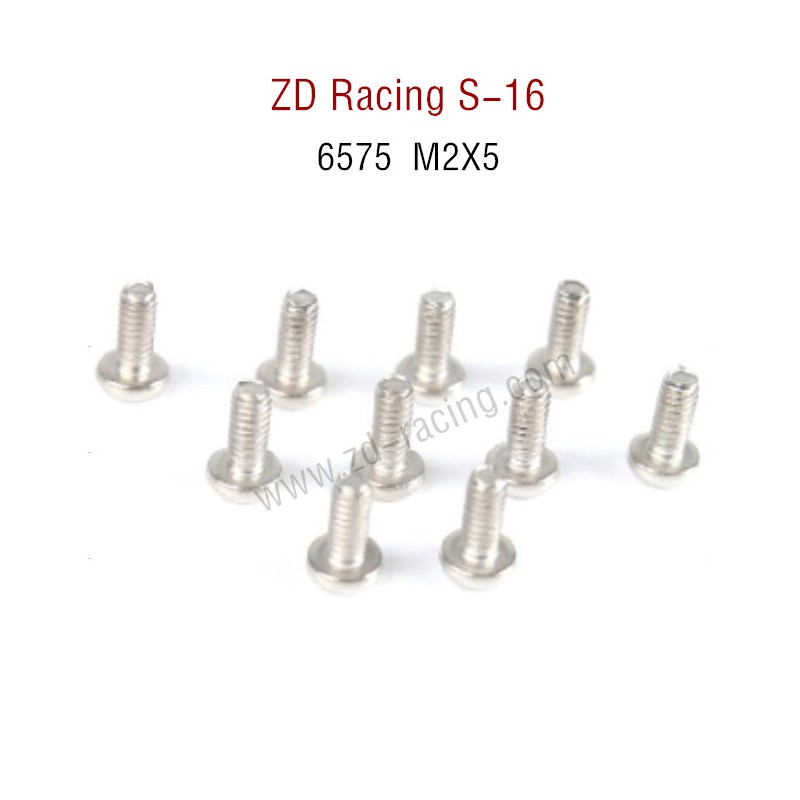 ZD Racing S16 Original parts 6575 M2X5 Round head socket screw