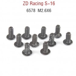 ZD Racing S16 Original parts 6578 M2.6X6 Pan Self tapping Screw Set