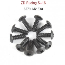 ZD Racing S16 Original parts 6579 M2.6X8 Pan Self tapping Screw Set