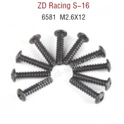 ZD Racing S16 Original parts 6581 M2.6X12 Screw Set