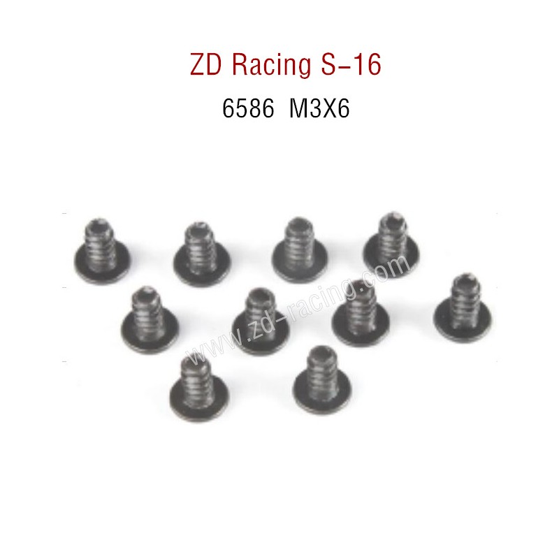 ZD Racing S16 Original parts 6583 M3X6 Screw Set