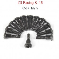 ZD Racing S16 Original parts 6587 M2.5 Pan head cross screw steps