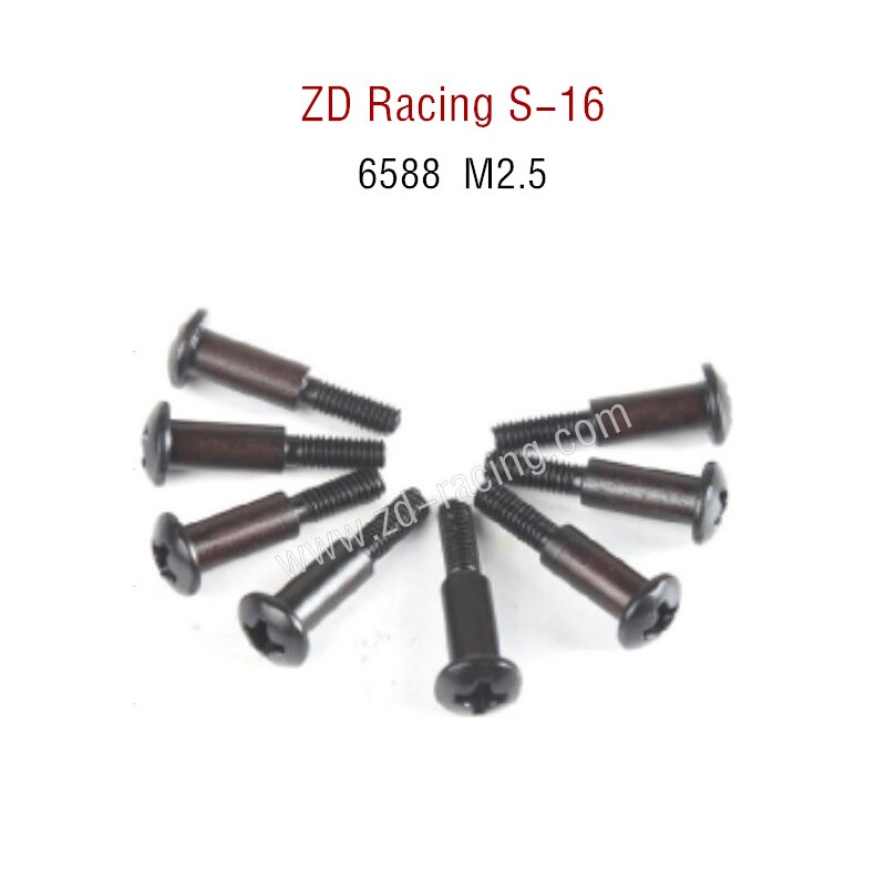 ZD Racing S16 Original parts 6588 M2.5 Pan head cross screw steps 8.0