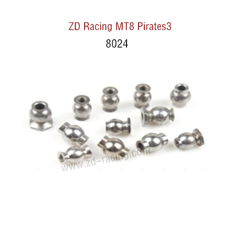 Original Of ZD Racing MT8 Pirates3 RC Car Parts All ball heads 8024