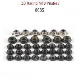 Original Of ZD Racing MT8 Pirates3 RC Car Parts Locknut Set 8085