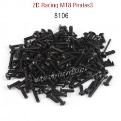 Original Of ZD Racing MT8 Pirates3 RC Car Parts All Screw 8106