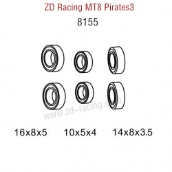 Original Of ZD Racing MT8 Pirates3 RC Car Parts Bearing 8155