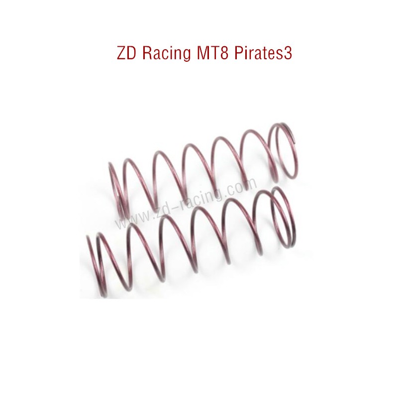 Original Of ZD Racing MT8 Pirates3 RC Car Parts Front Shock Spring 8003