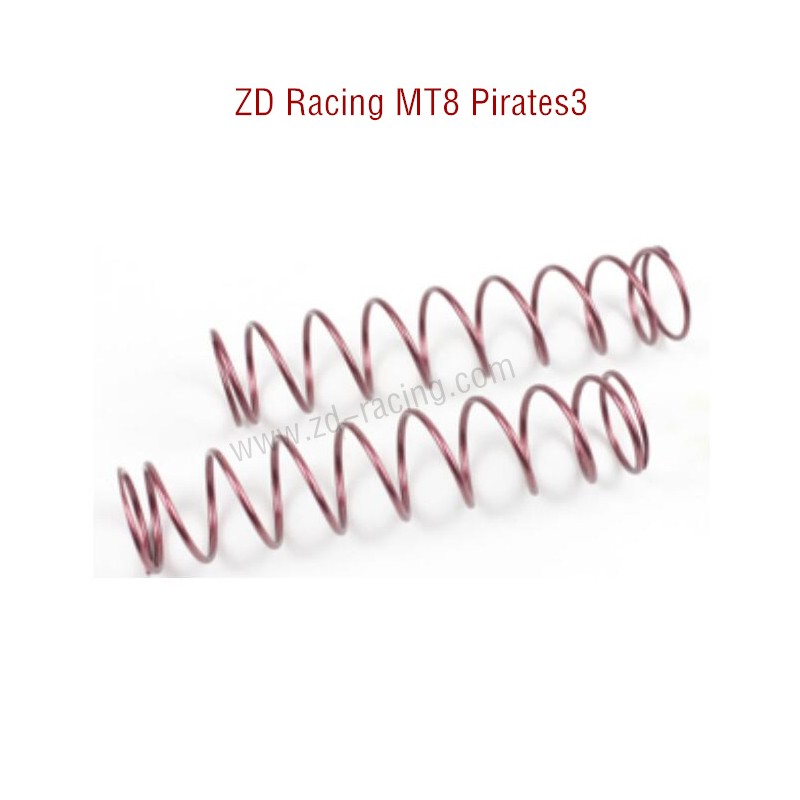 Original Of ZD Racing MT8 Pirates3 RC Car Parts Rear Shock Spring 8004