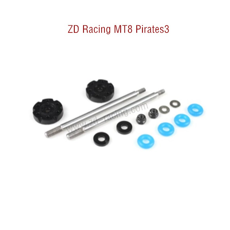 Original Of ZD Racing MT8 Pirates3 RC Car Parts Rear shock shaft set 8005