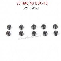 ZD RACING DBX-10 RC Car Original Parts 7258 M3X3 Screw Set