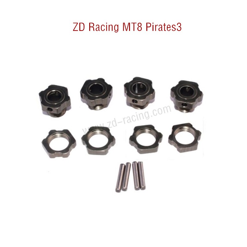 ZD Racing MT8 Pirates3 RC Car Original Parts Hex Wheel Hub Mounts 8068