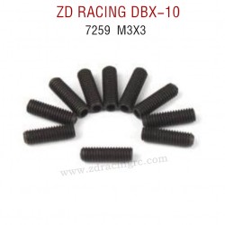 ZD RACING DBX-10 RC Car Original Parts 7259 M3X3 Screw Set