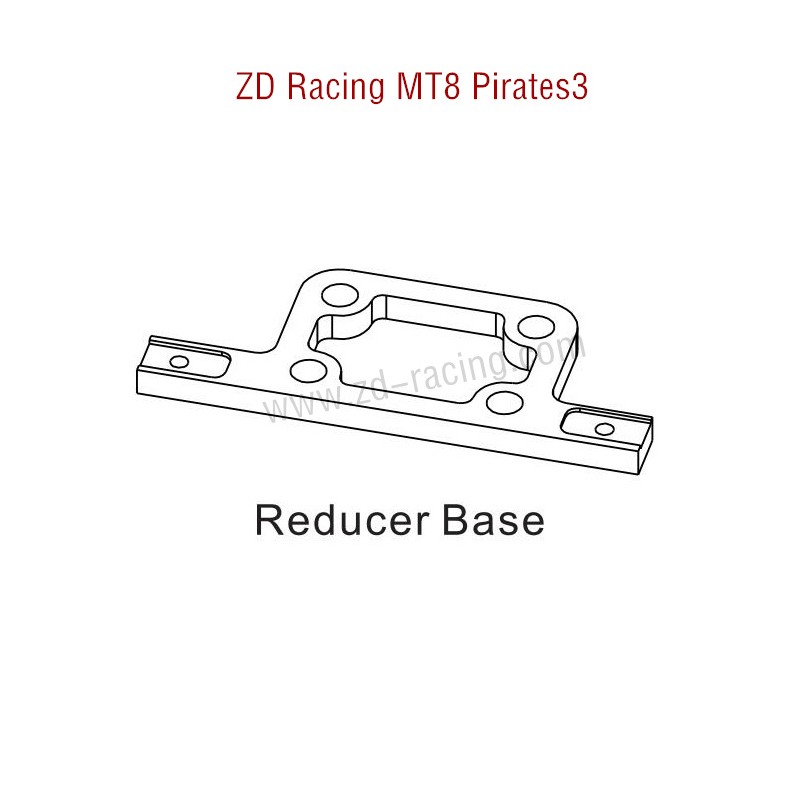 ZD Racing MT8 Pirates3 RC Car Original Parts Reducer Base 8455