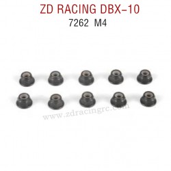 ZD RACING DBX-10 RC Car Original Parts 7262 Lock Nut M4