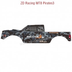 ZD Racing MT8 Pirates3 RC Car Original Parts PVC body Camouflage New 8485 8486 Camouflage