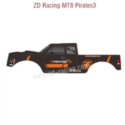 ZD Racing MT8 Pirates3 RC Car Original Parts PVC body Camouflage New 8485 8486 orange and black