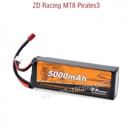 ZD Racing MT8 Pirates3 RC Car Original Parts 11.1V 5000mAh 35C 3S Li-PO Battery 8606