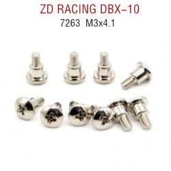 ZD RACING DBX-10 RC Car Original Parts 7263 M3x4.1 Screw Rod