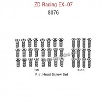 ZD Racing EX07 Parts Flat Head Screw Set 8076