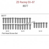 ZD Racing EX07 Parts Flat Head Screw Set 8077