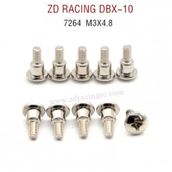 ZD RACING DBX-10 RC Car Original Parts 7264 Drawbar screw M3X4.8