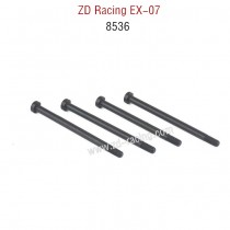 ZD Racing EX07 Parts C-Mount and Rear Hub Carrier Pin 8536