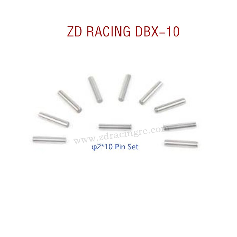 ZD RACING DBX-10 RC Car Original Parts 7267 φ2X10 Pin Set