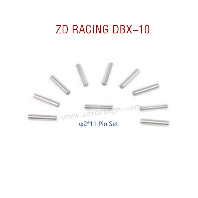 ZD RACING DBX-10 RC Car Original Parts 7268 φ2X11 Pin Set