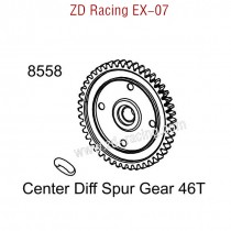 ZD Racing EX07 Parts Center Diff Spur Gear 46T 8558