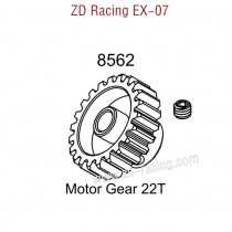 ZD Racing EX07 Parts Motor Gear 22T 8562