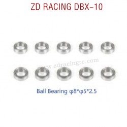 ZD RACING DBX-10 RC Car Original Parts 7269 Ball Bearing φ8Xφ5X2.5