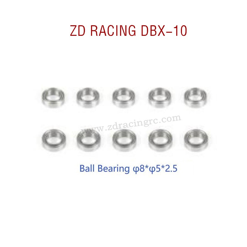 ZD RACING DBX-10 RC Car Original Parts 7269 Ball Bearing φ8Xφ5X2.5