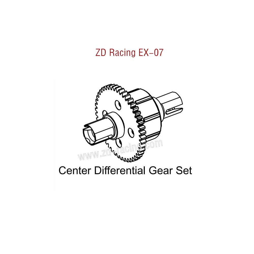 ZD Racing EX07 Parts Center Differential Gear Set 8557