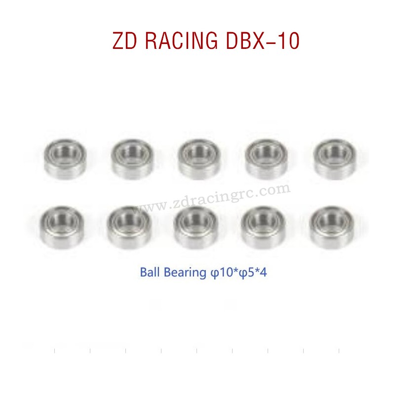 ZD RACING DBX-10 RC Car Original Parts 7270 Ball Bearing φ10Xφ5X4