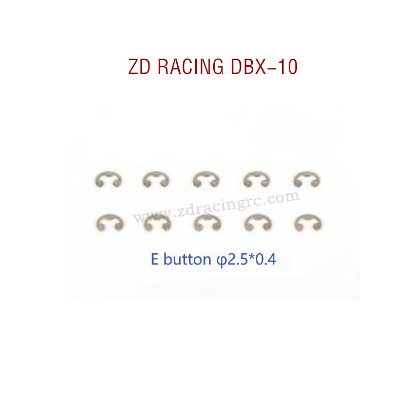 ZD RACING DBX-10 RC Car Original Parts 7272 E button φ2.5x0.4