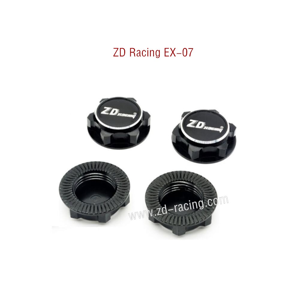 ZD Racing EX07 Parts Wheel Nut CNC 8556 black