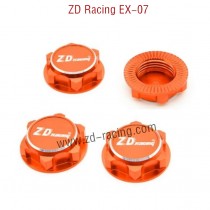 ZD Racing EX07 Parts Wheel Nut CNC 8556 orange