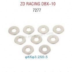 ZD RACING DBX-10 RC Car Original Parts 7277 φ8Xφ3.2X0.5 Washers