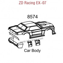 ZD Racing EX07 Parts Clear Car Body Set 8574