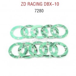 ZD RACING DBX-10 RC Car Original Parts 7280 Asbestos paper friction plate φ25.5x17.5x1.0