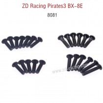 ZD Racing Pirates3 BX-8E 08421 Parts Button head screw set 8081