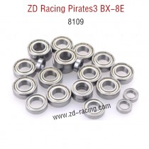 ZD Racing Pirates3 BX-8E 08421 Parts complete Bearings set for Truck 8109