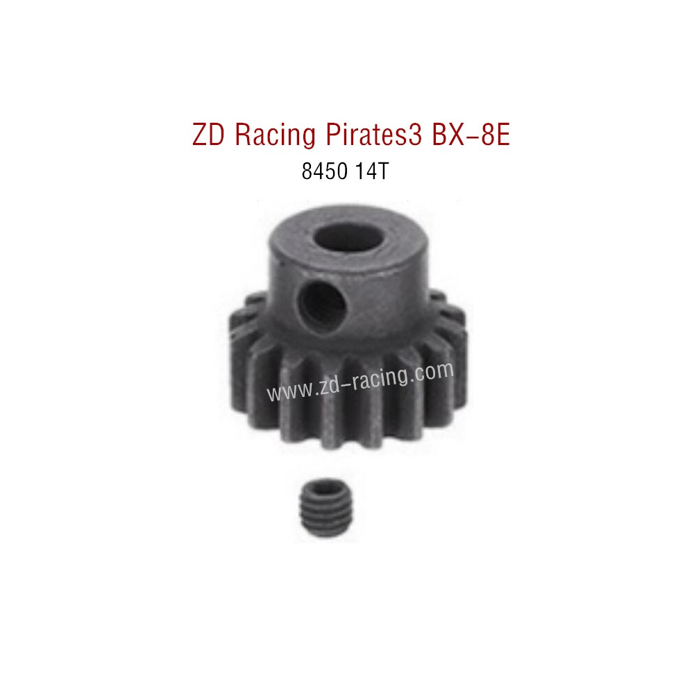 ZD Racing Pirates3 BX-8E 08421 Parts 14T Motor gears 8450