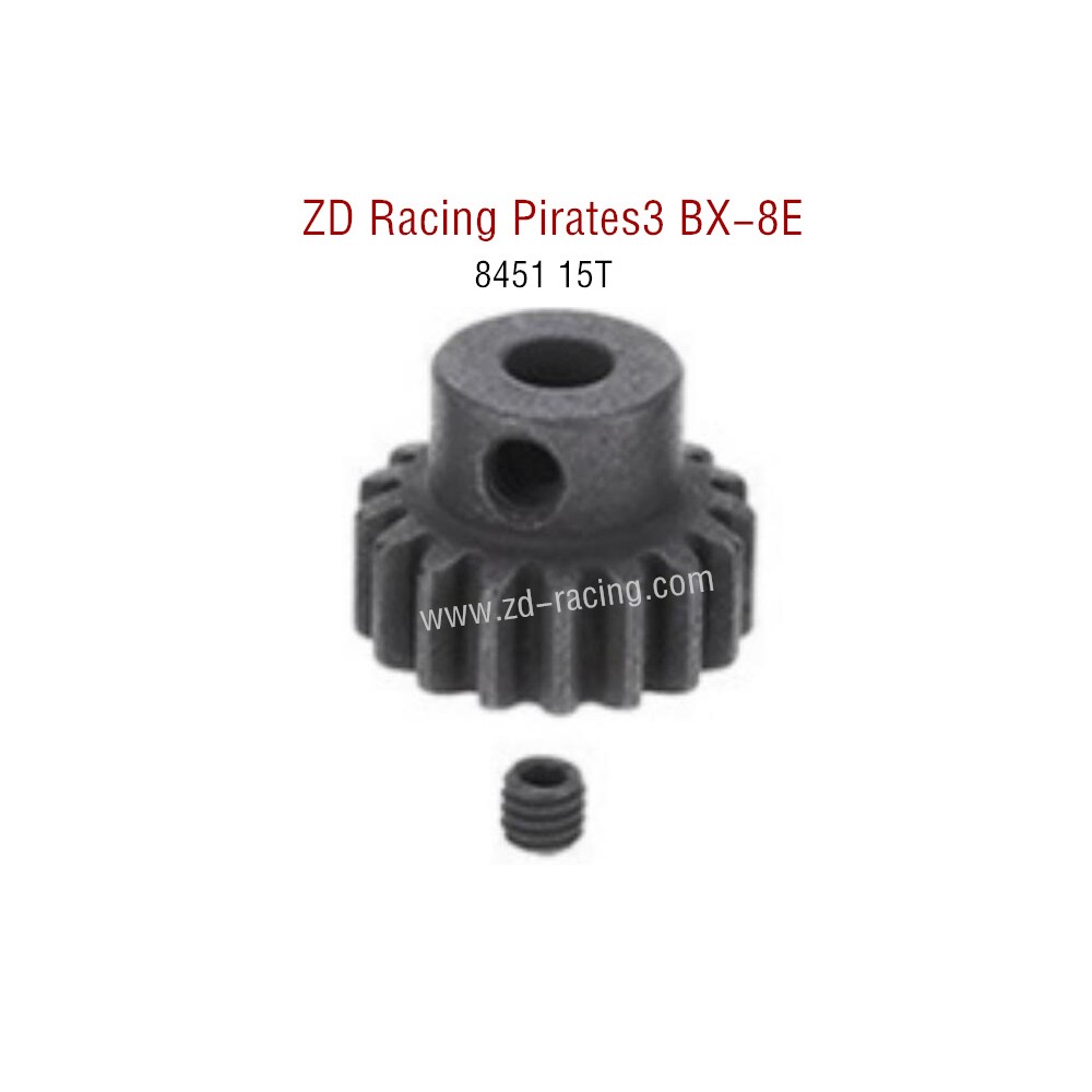 ZD Racing Pirates3 BX-8E 08421 Parts 15T Motor gears 8451