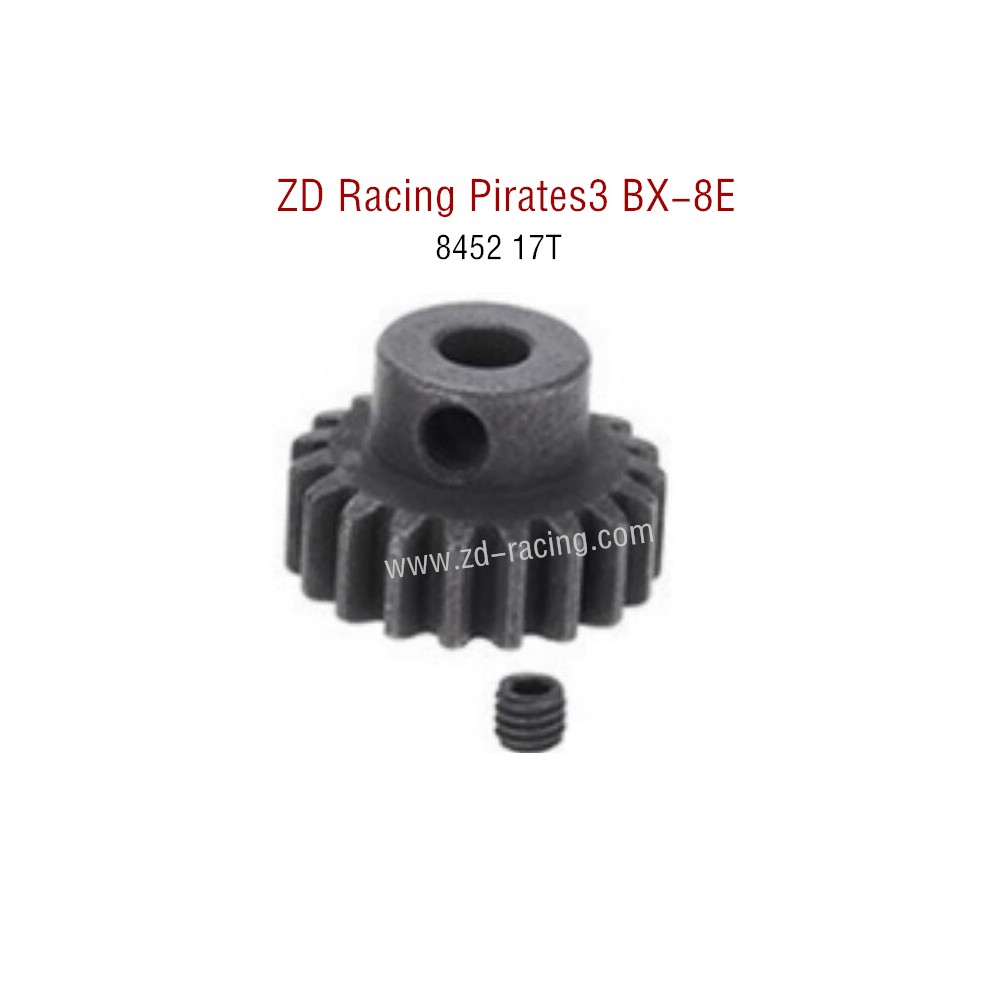 ZD Racing Pirates3 BX-8E 08421 Parts 17T Motor gears 8452