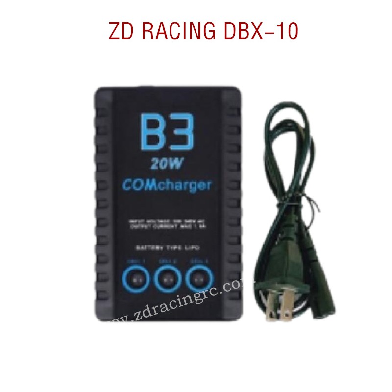 ZD RACING DBX-10 RC Car B3 LI-PO Battery Charger 20W 6215